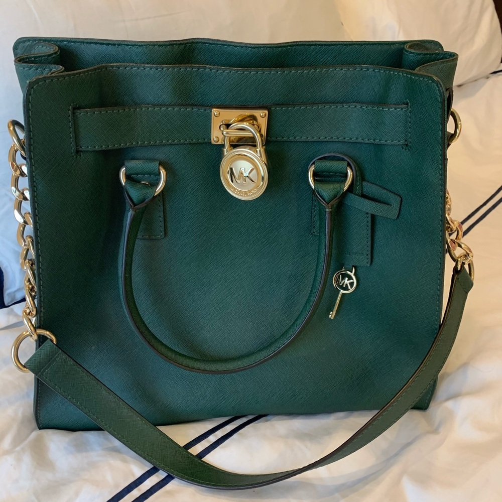Dark green Michael Kors handbag